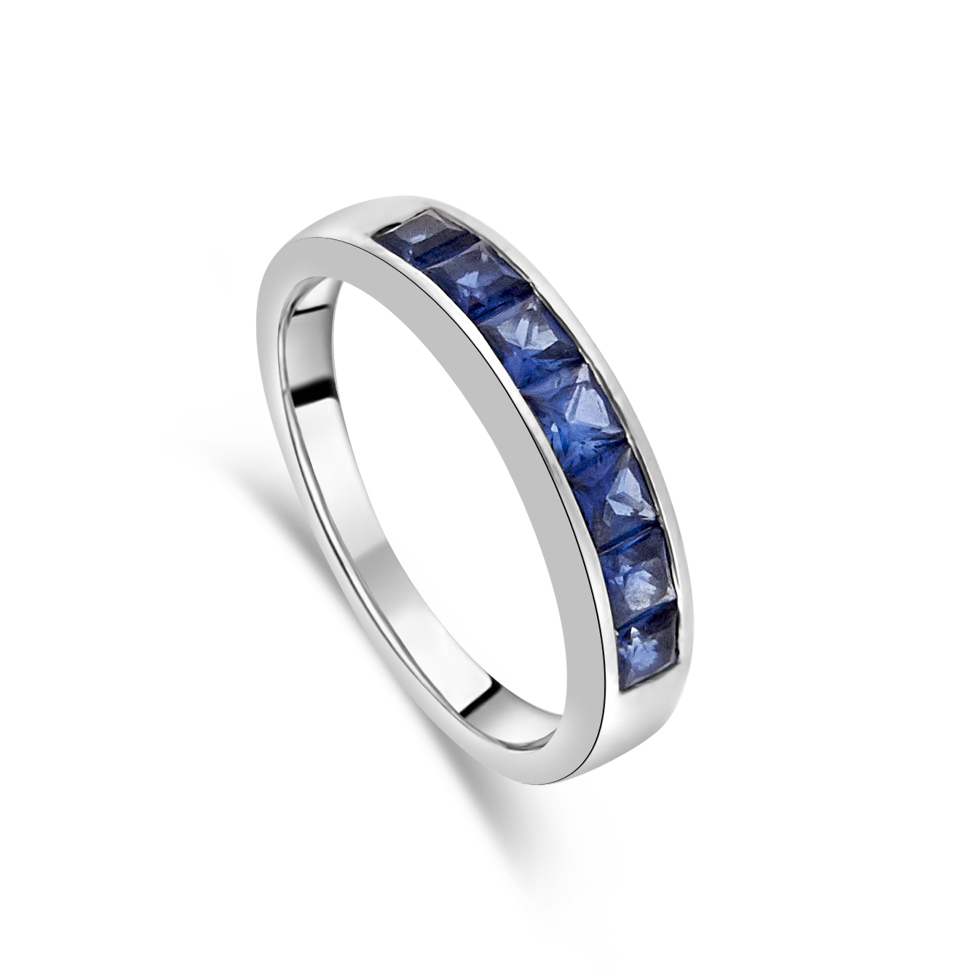 Channel Set Sapphire Ring