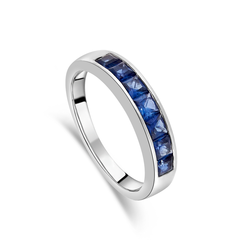 Channel Set Sapphire Ring