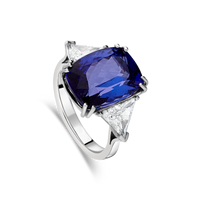 The "Mirage" Tanzanite and Diamond Ring