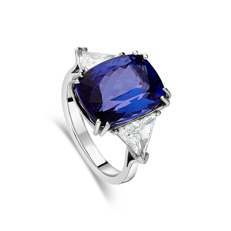 The "Mirage" Tanzanite and Diamond Ring