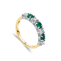 The "Galeria" Emerald and Diamond, Yellow Gold