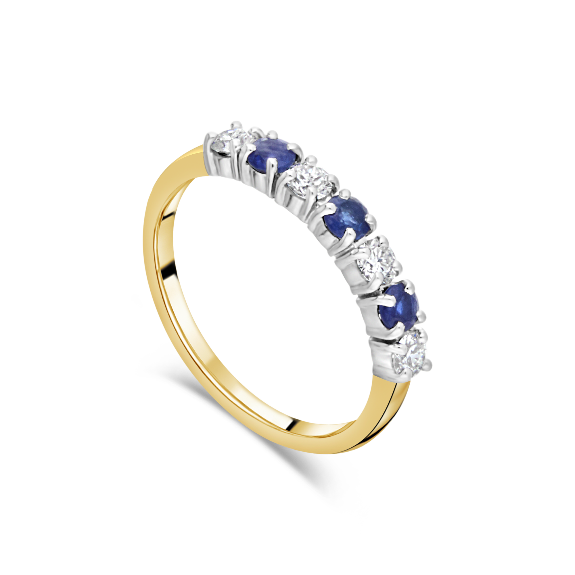 The "Galeria" Sapphire and Diamond, Yellow Gold