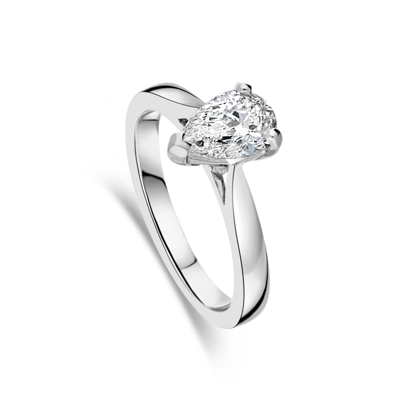 Peitho Pear Cut Solitaire Engagement Ring