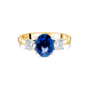 The "Tulip" with Sapphire and Diamond