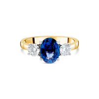 The "Tulip" with Sapphire and Diamond