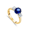 The "Tulip" with Sapphire and Diamond