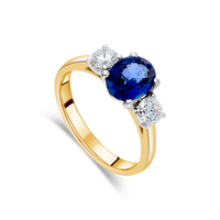 The "Tulip" with Sapphire and Diamond