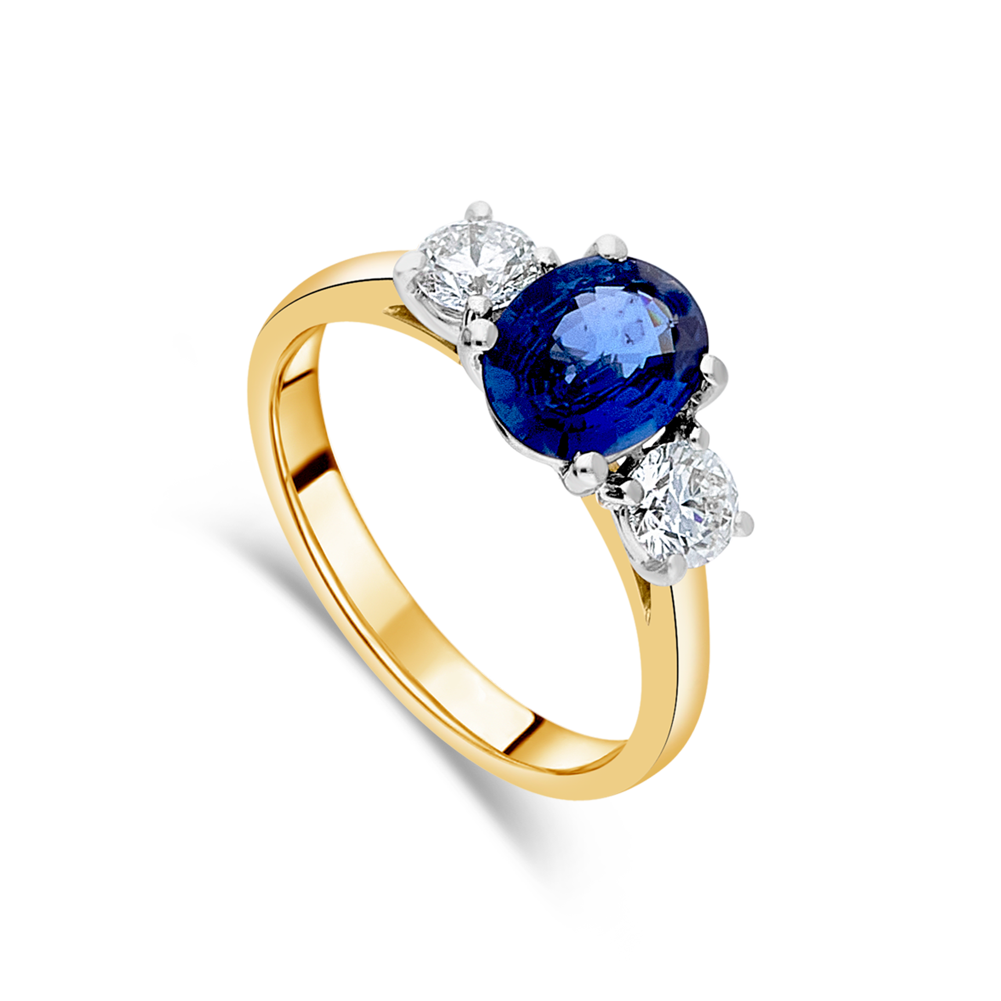 The "Tulip" with Sapphire and Diamond