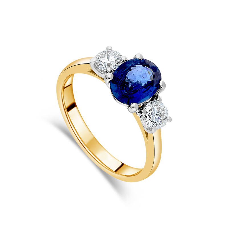 The "Tulip" with Sapphire and Diamond