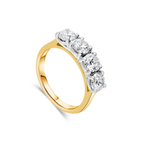 The "Ascot" Four Stone Eternity Ring