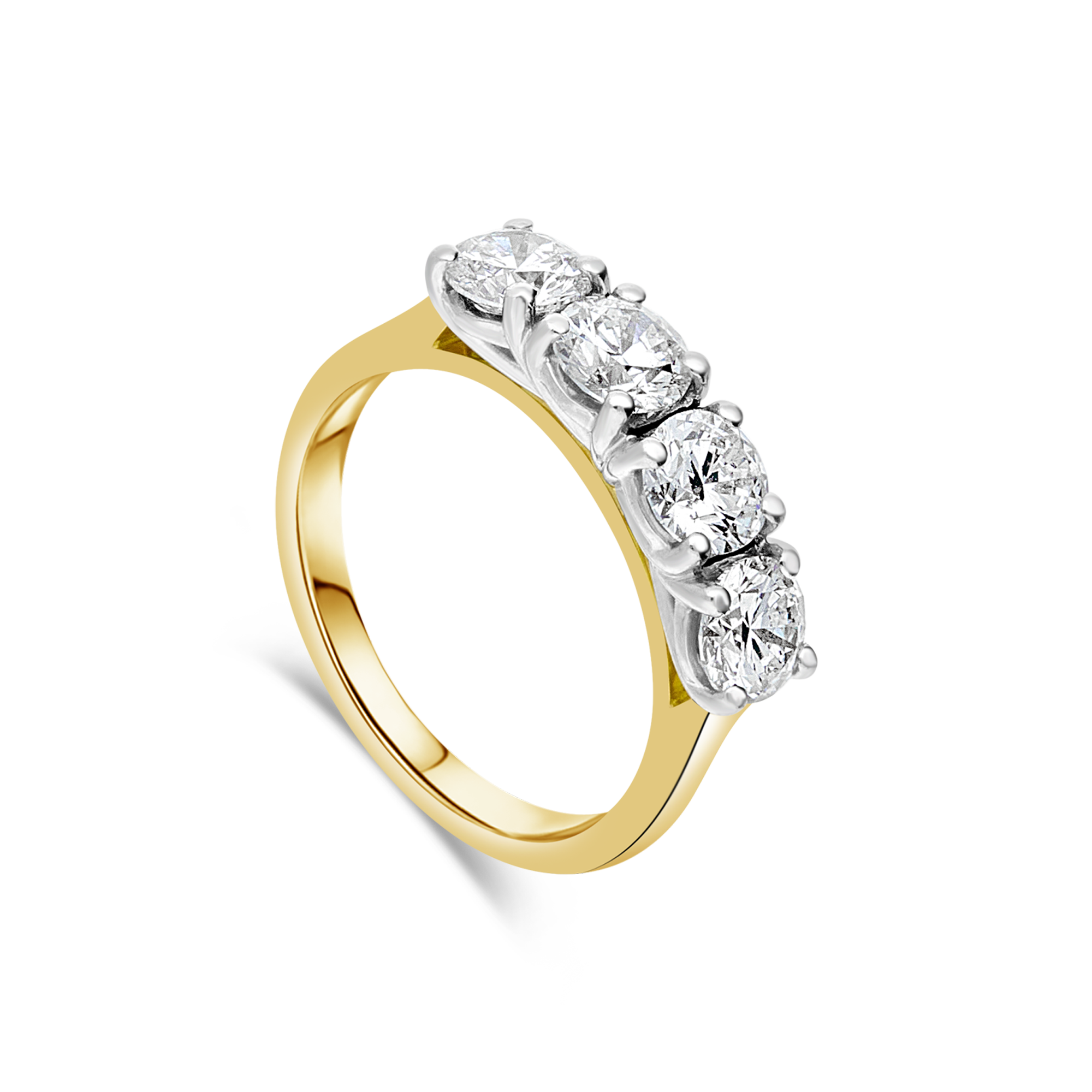 The "Ascot" Four Stone Eternity Ring