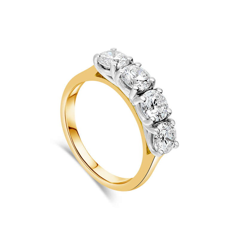 The "Ascot" Four Stone Eternity Ring