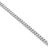 Dainty White Gold Diamond Tennis Bracelet