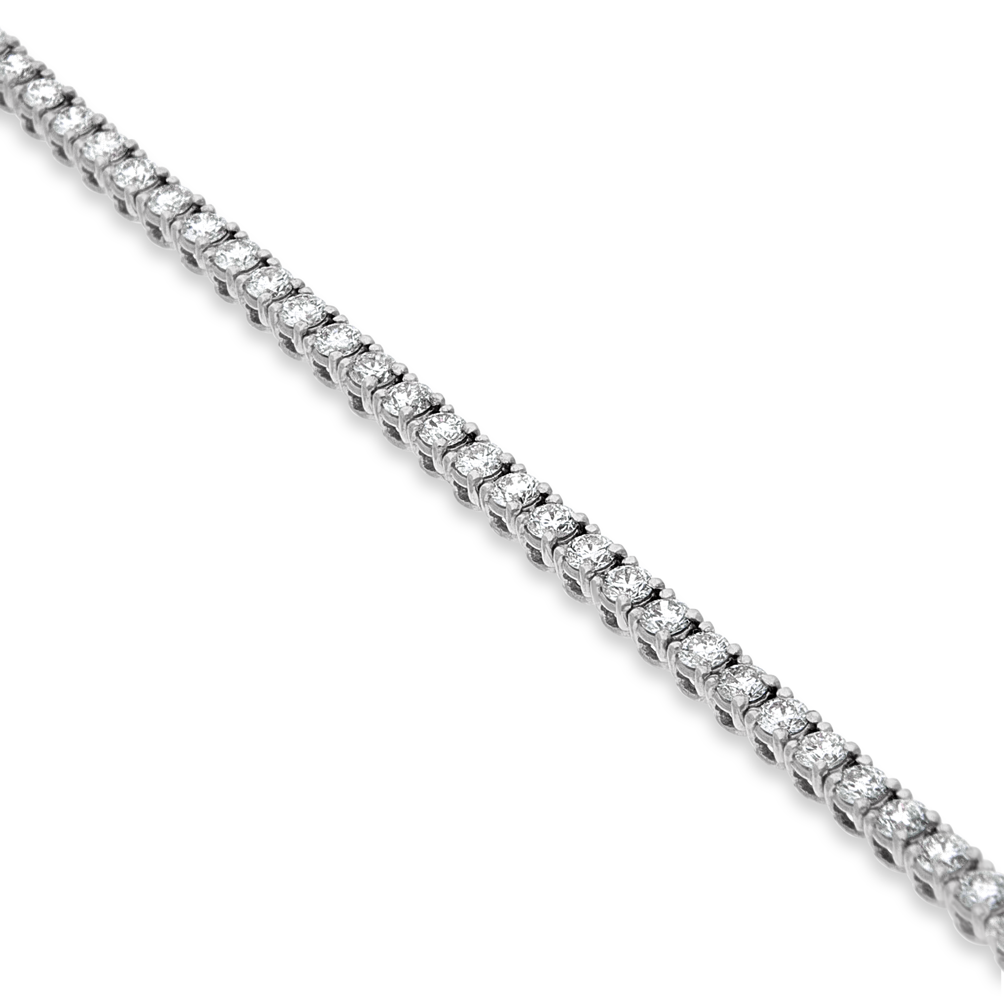 Dainty White Gold Diamond Tennis Bracelet