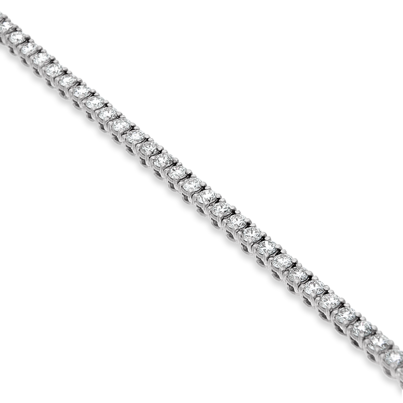 Dainty White Gold Diamond Tennis Bracelet