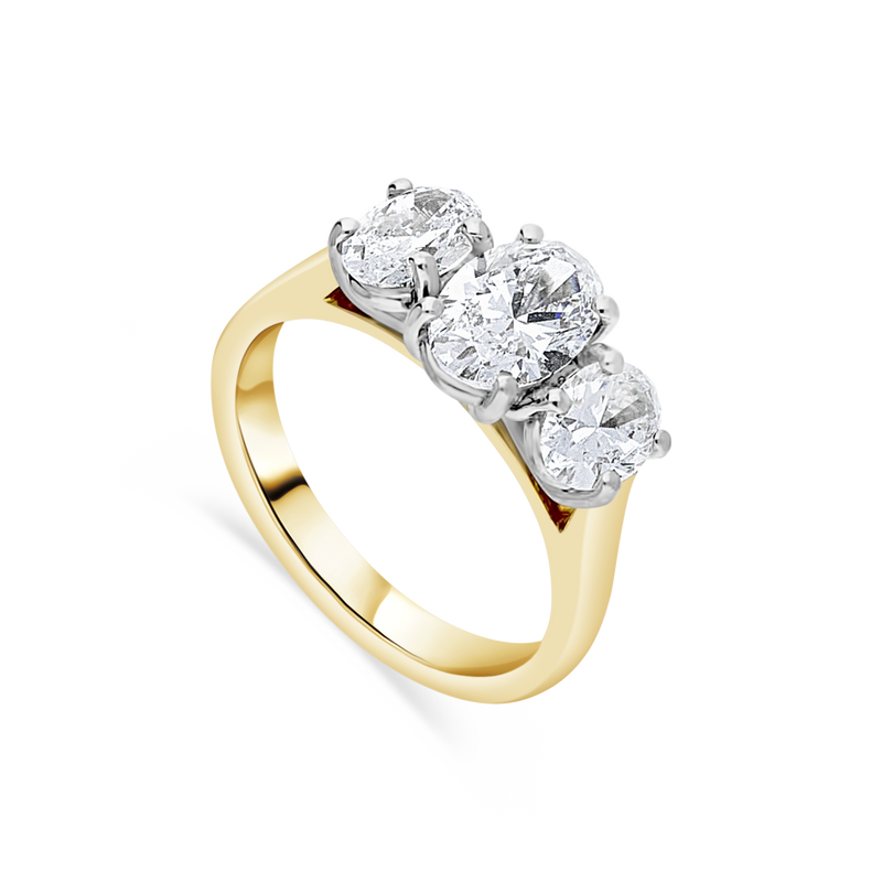 Ascot Trilogy Engagement Ring (Oval)