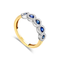 The "Presence" with Blue Sapphire, Yellow Gold