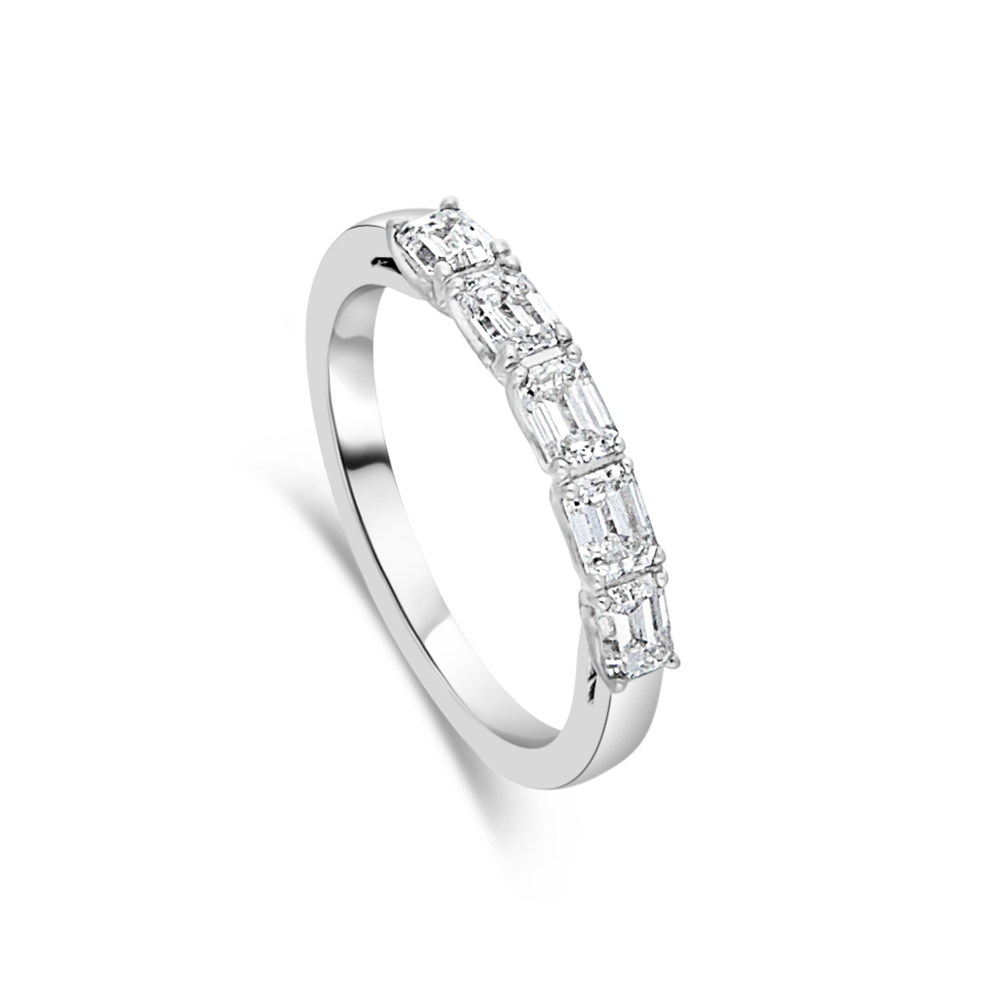 Platinum Baguette Cut Ring