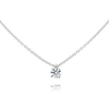 18ct White Gold Solitaire 0.5ct Diamond Pendant