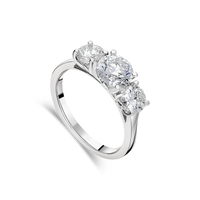 Elegant platinum diamond engagement ring from Appleby Jewellers Dublin with a sparkling central diamond and intricate band design.