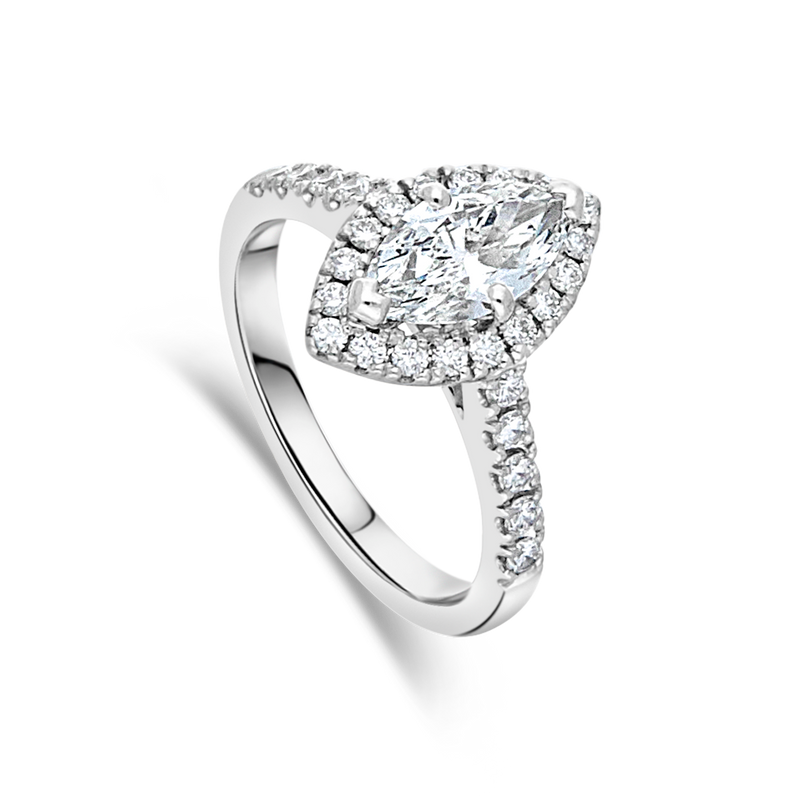 The "Corinne" Marquise Diamond, Diamond Set Band