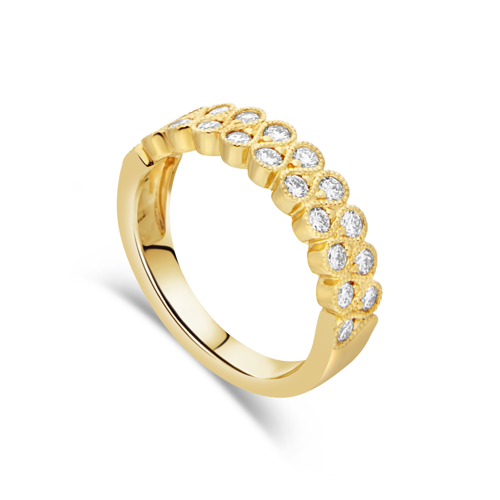 18ct Yellow Gold and Diamond Dress Ring