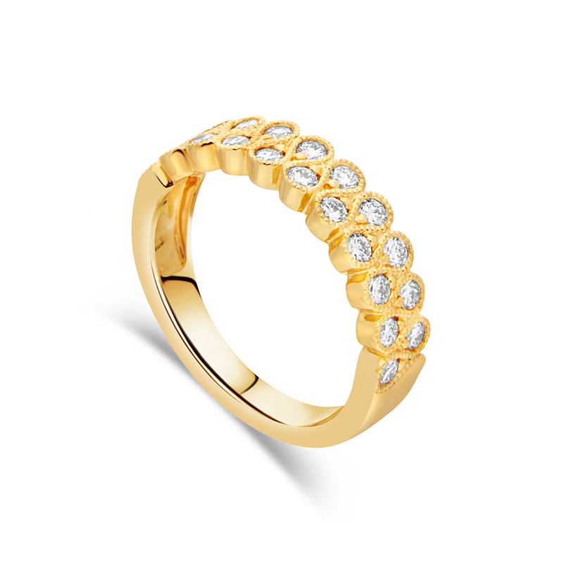 18ct Yellow Gold and Diamond Dress Ring