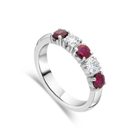 The "Galeria" Ruby and Diamond, Platinum