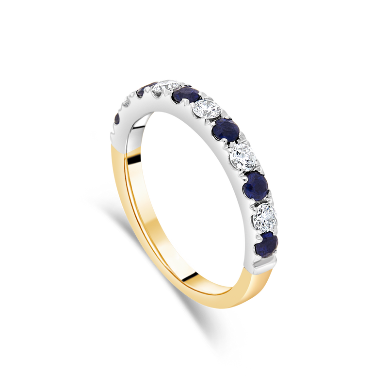 Sapphire and Diamond Ring, Yellow Gold and Platinum