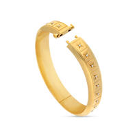 Gold and Diamond X Bangle