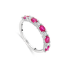 Ruby and Diamond Band Eternity Ring