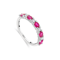 Ruby and Diamond Band Eternity Ring