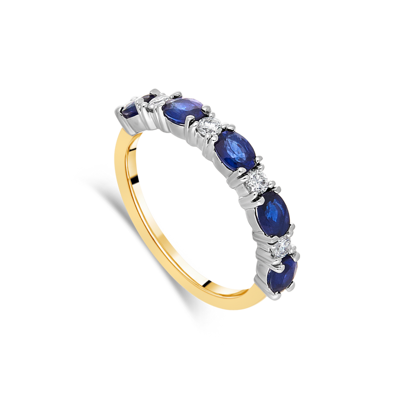 Galeria Sapphire and Diamond Eternity Ring