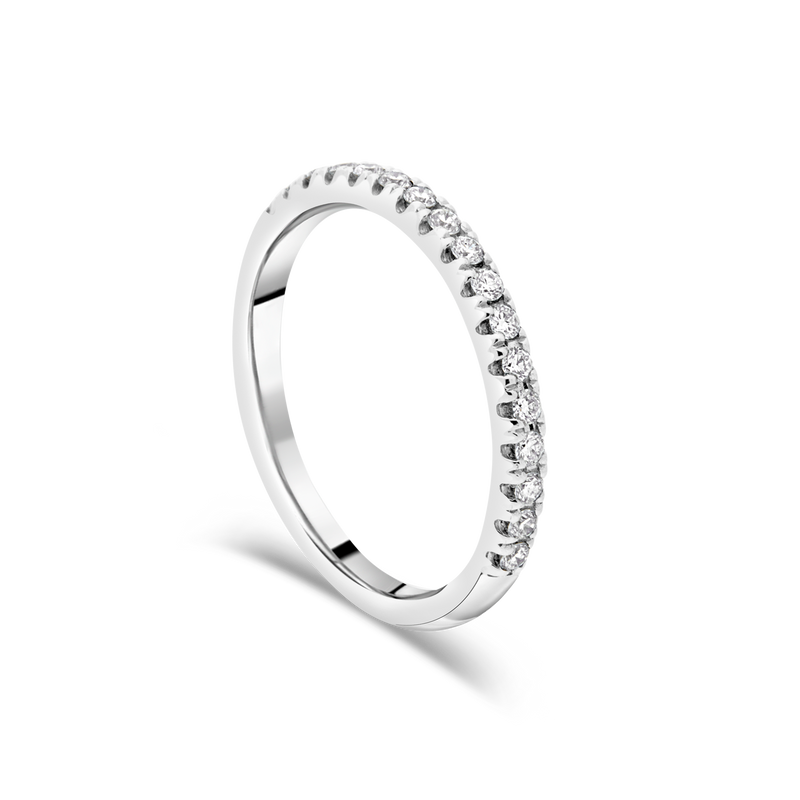 Platinum Diamond Ladies Wedding Band