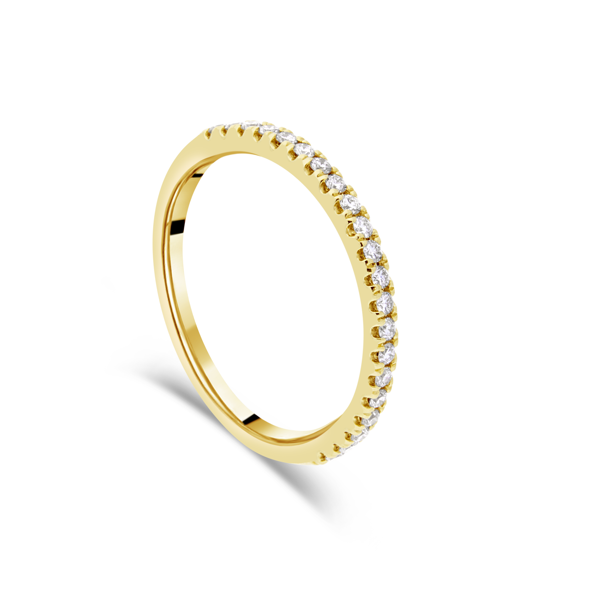 Yellow Gold Diamond Ladies Wedding Ring