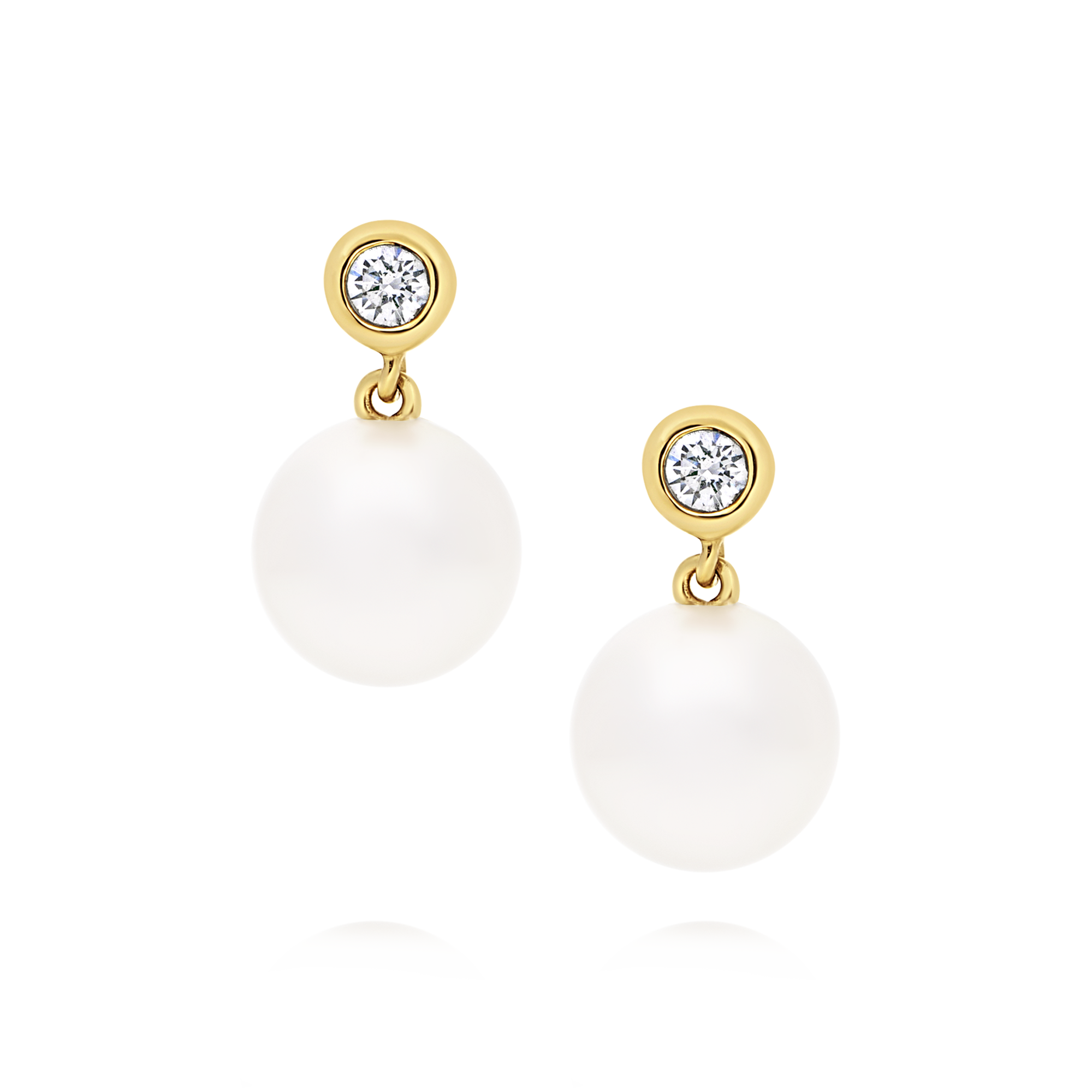 18ct Gold Akoya Pearl Earrings