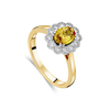 The "Kate" Flower Yellow Sapphire and Diamond Ring