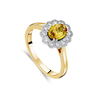 The "Kate" Flower Yellow Sapphire and Diamond Ring