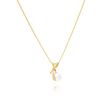 18 Carat Akoya Pearl & Diamond Necklace