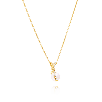 18 Carat Akoya Pearl & Diamond Necklace