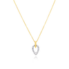 18 Carat Pear Shaped Pendant with Gold Chain