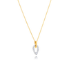 18 Carat Pear Shaped Pendant with Gold Chain