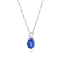 Sapphire & Diamond Pendant