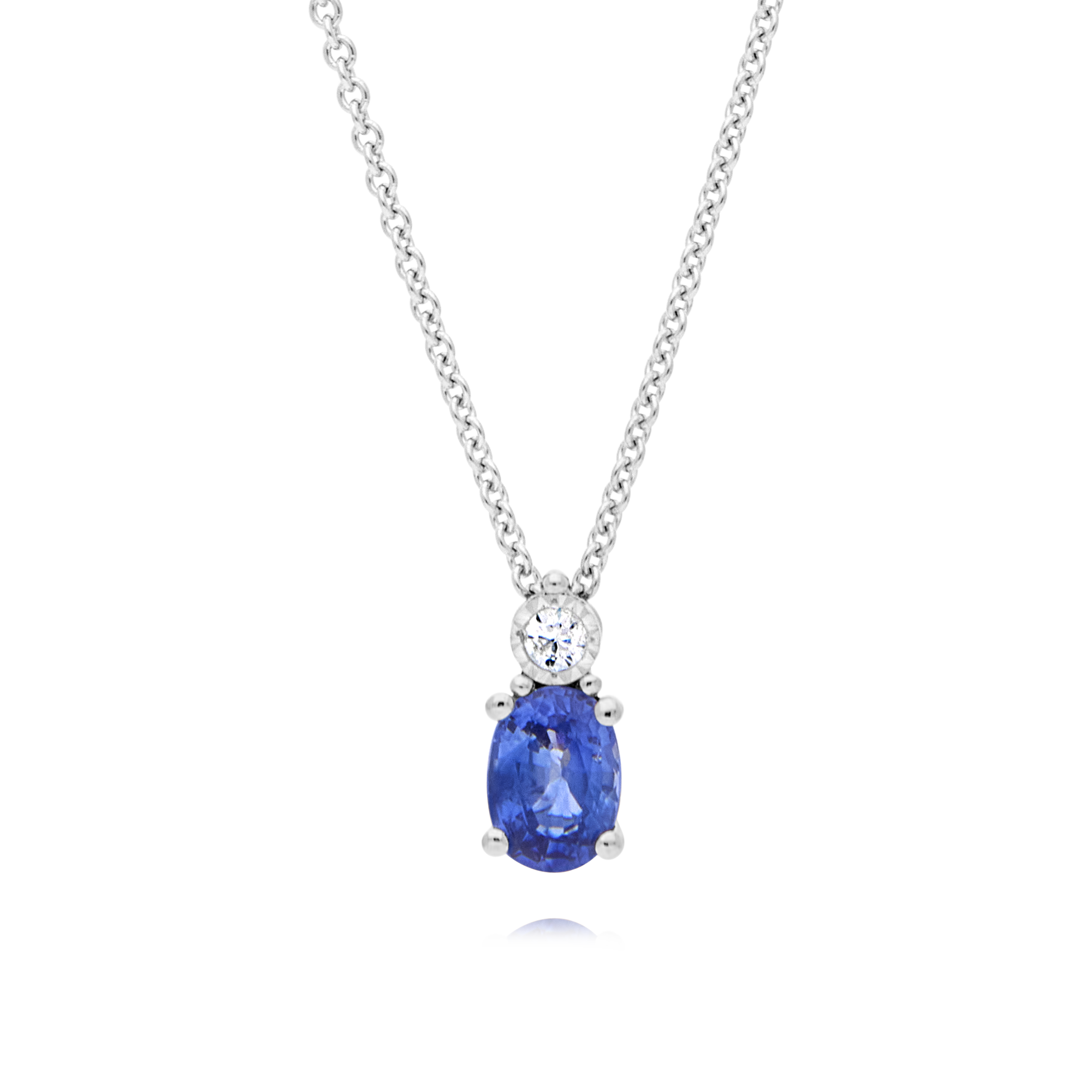 Sapphire & Diamond Pendant