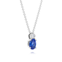 Sapphire & Diamond Pendant