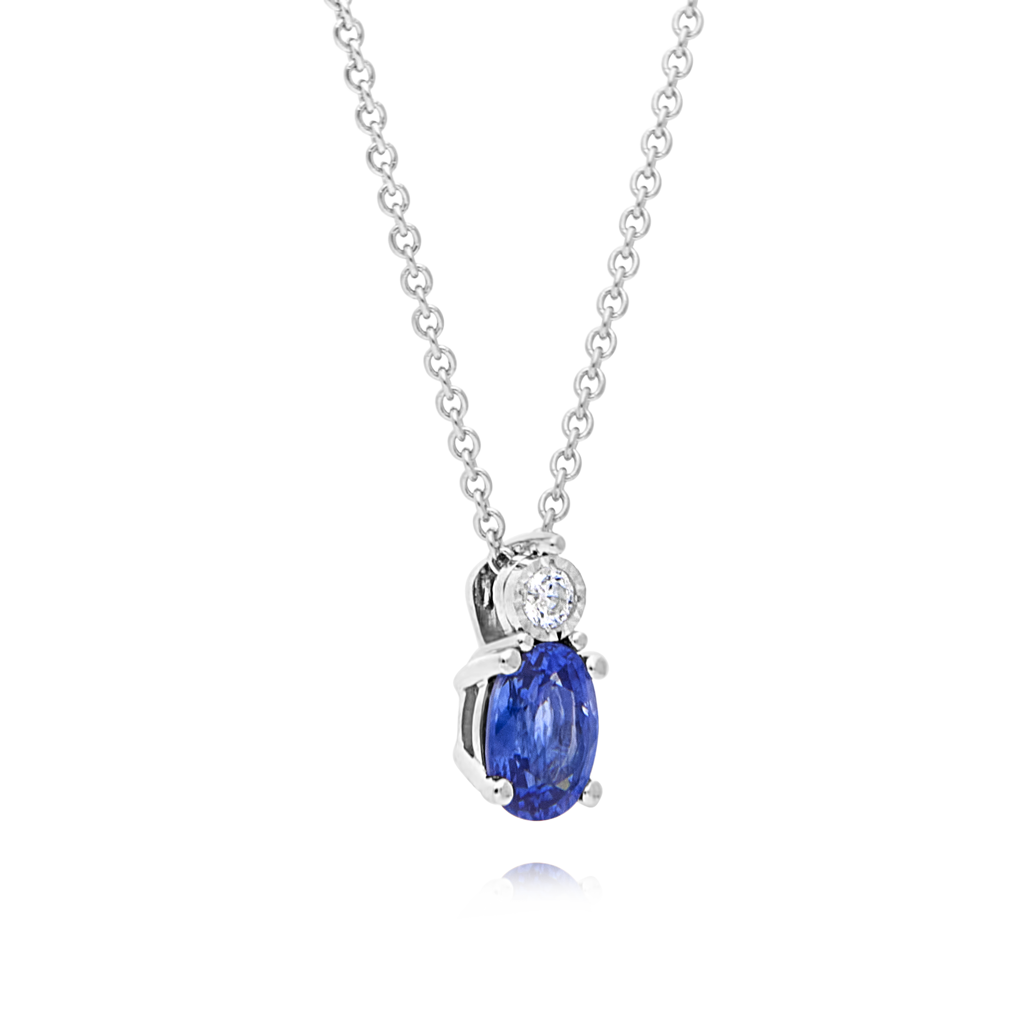 Sapphire & Diamond Pendant