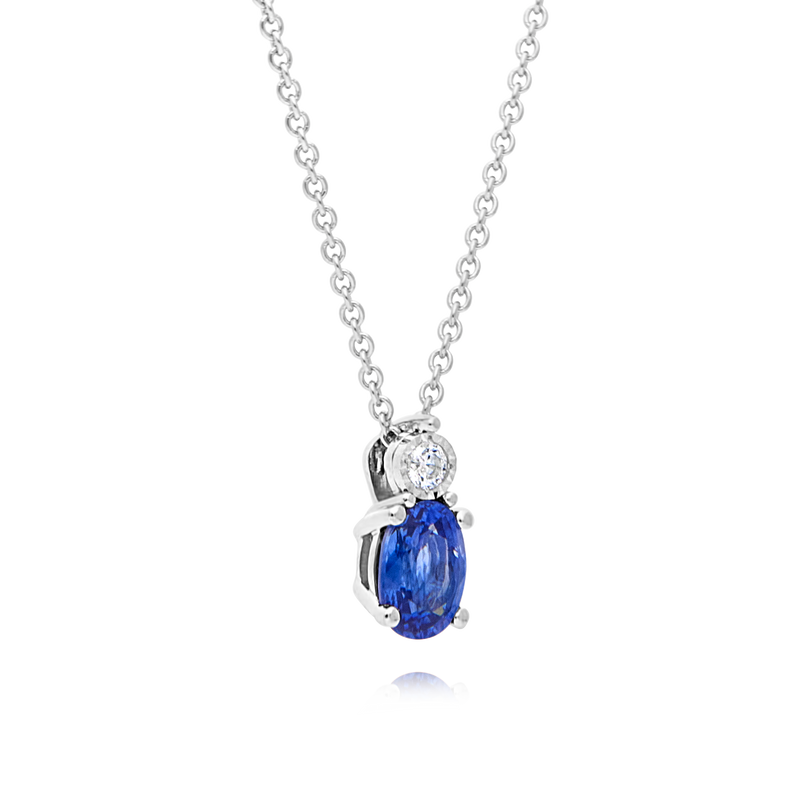 Sapphire & Diamond Pendant