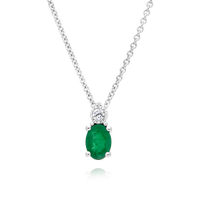 Emerald & Diamond Pendant