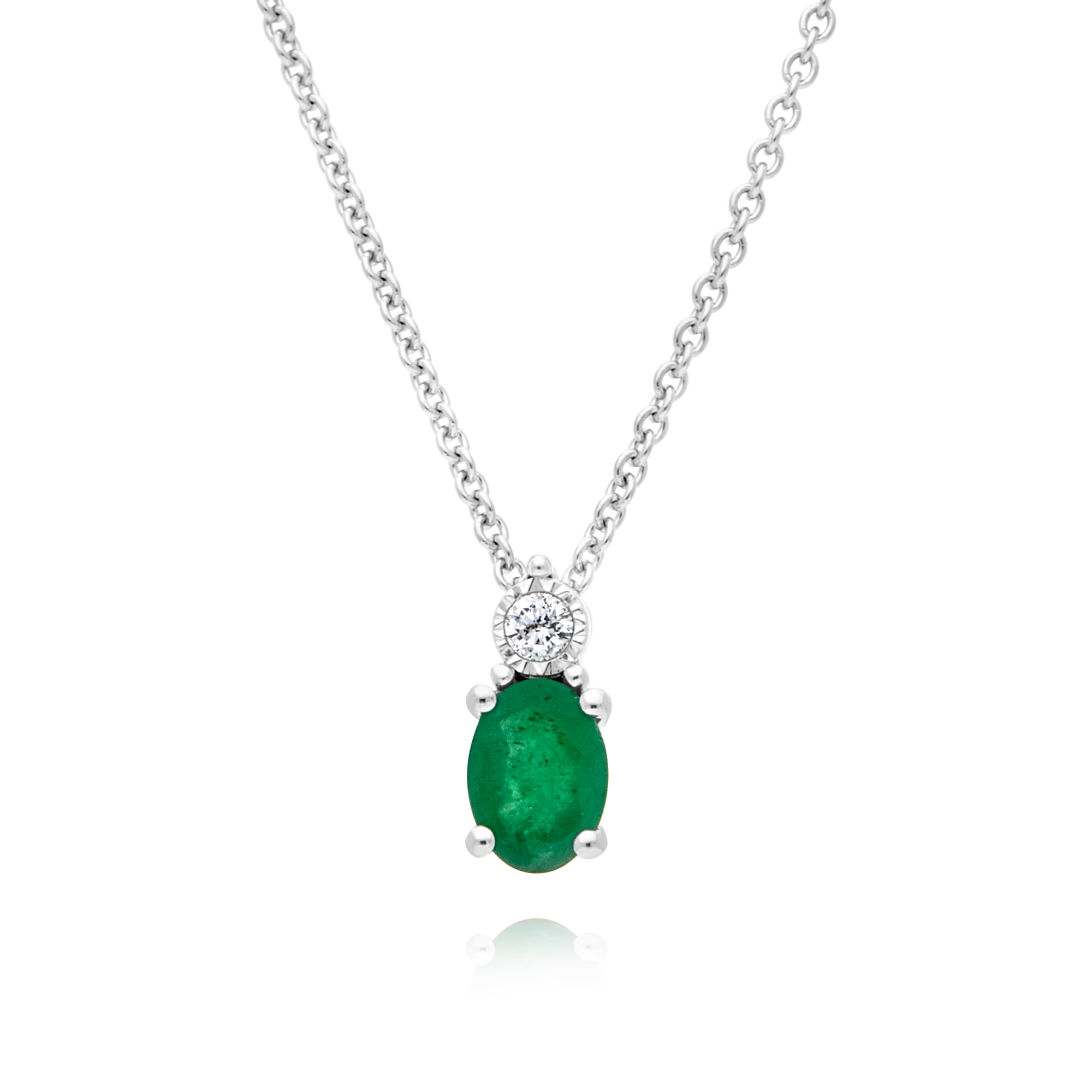 Emerald & Diamond Pendant