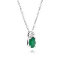 Emerald & Diamond Pendant